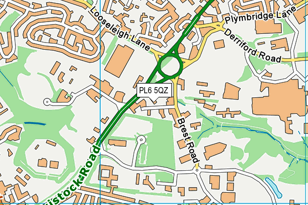 PL6 5QZ map - OS VectorMap District (Ordnance Survey)