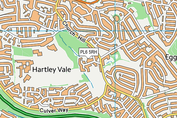 PL6 5RH map - OS VectorMap District (Ordnance Survey)