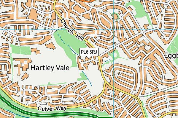 PL6 5RJ map - OS VectorMap District (Ordnance Survey)