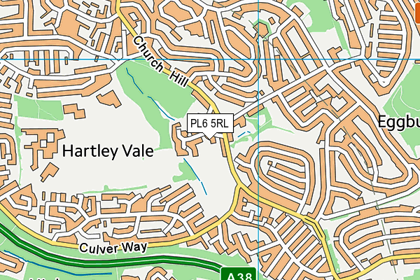 PL6 5RL map - OS VectorMap District (Ordnance Survey)