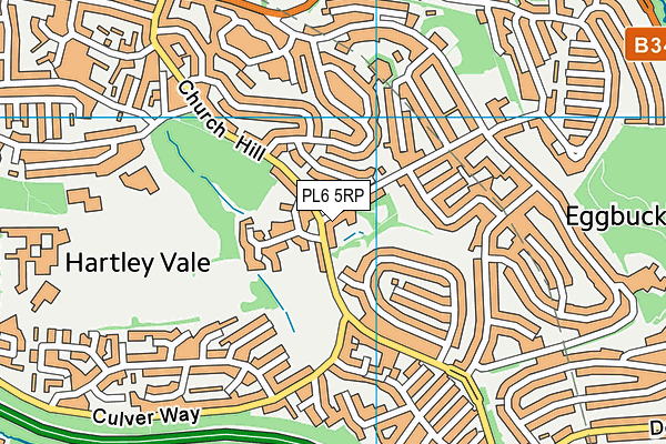 PL6 5RP map - OS VectorMap District (Ordnance Survey)