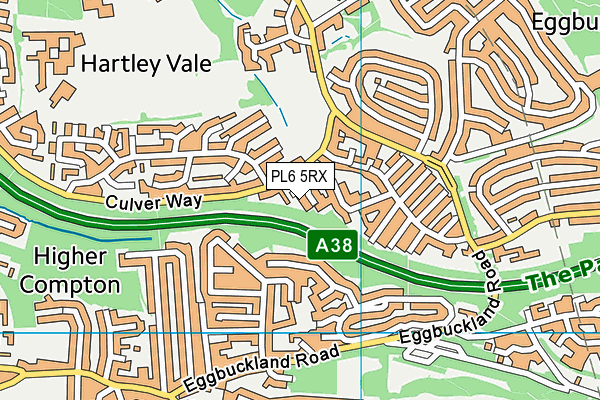 PL6 5RX map - OS VectorMap District (Ordnance Survey)