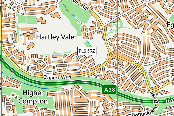 PL6 5RZ map - OS VectorMap District (Ordnance Survey)