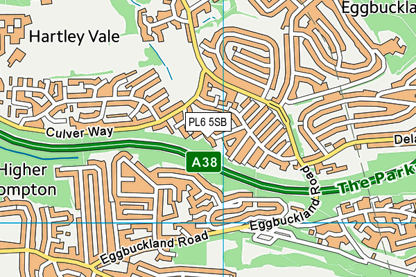 PL6 5SB map - OS VectorMap District (Ordnance Survey)