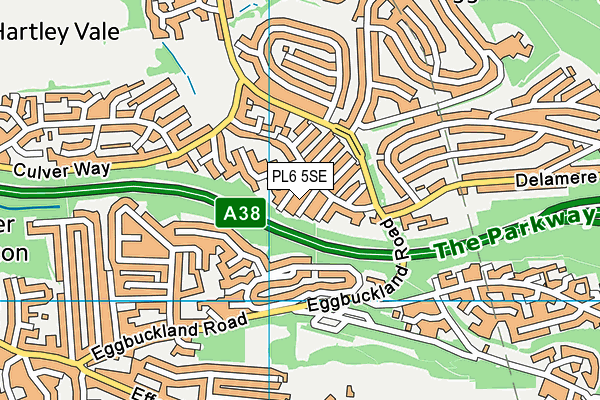 PL6 5SE map - OS VectorMap District (Ordnance Survey)