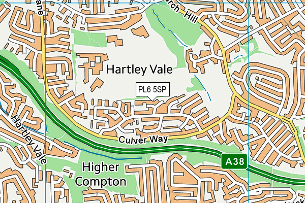 PL6 5SP map - OS VectorMap District (Ordnance Survey)