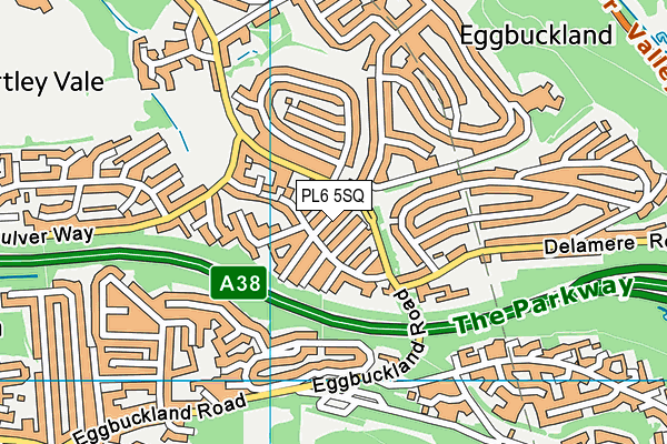 PL6 5SQ map - OS VectorMap District (Ordnance Survey)