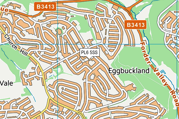 PL6 5SS map - OS VectorMap District (Ordnance Survey)