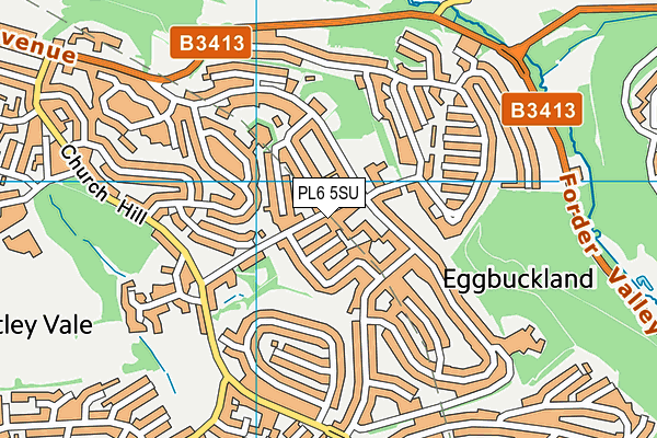 PL6 5SU map - OS VectorMap District (Ordnance Survey)