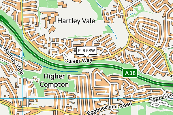 PL6 5SW map - OS VectorMap District (Ordnance Survey)