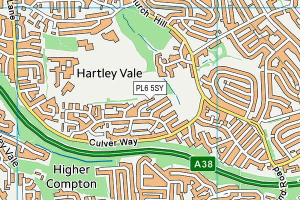 PL6 5SY map - OS VectorMap District (Ordnance Survey)