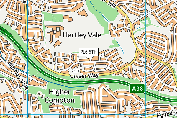 PL6 5TH map - OS VectorMap District (Ordnance Survey)