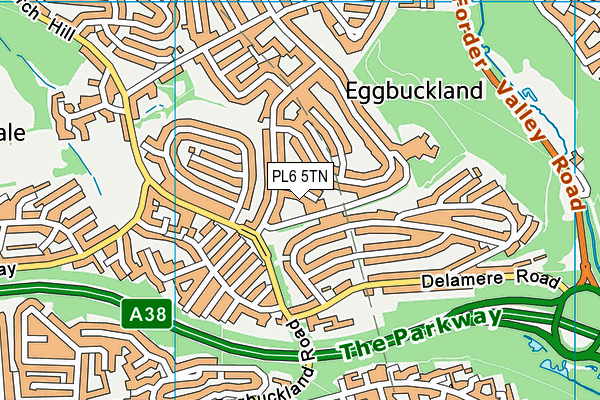 PL6 5TN map - OS VectorMap District (Ordnance Survey)