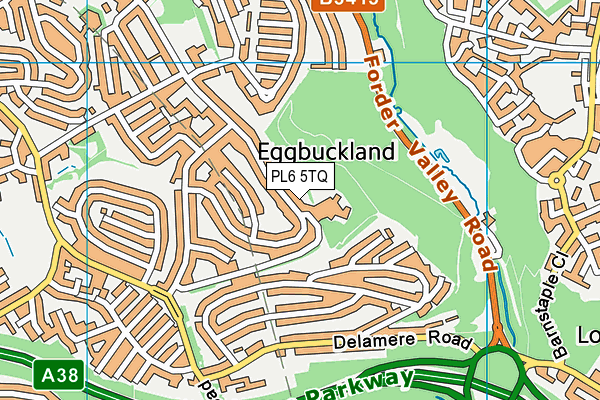 PL6 5TQ map - OS VectorMap District (Ordnance Survey)