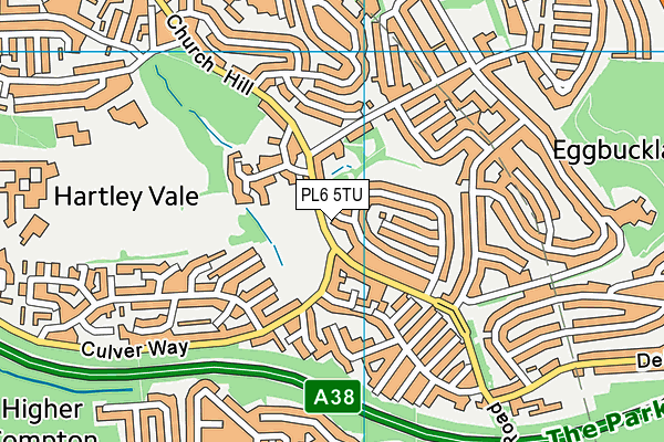 PL6 5TU map - OS VectorMap District (Ordnance Survey)