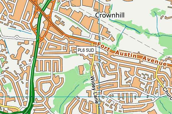 PL6 5UD map - OS VectorMap District (Ordnance Survey)