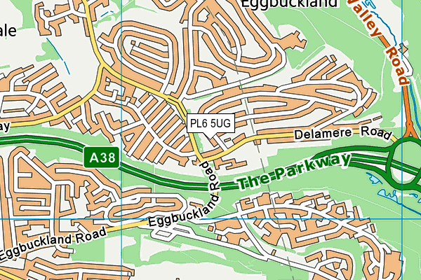 PL6 5UG map - OS VectorMap District (Ordnance Survey)