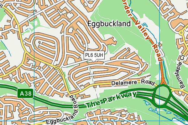 PL6 5UH map - OS VectorMap District (Ordnance Survey)