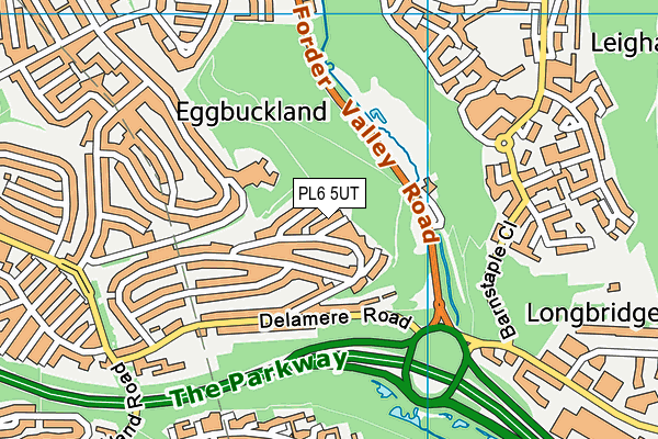 PL6 5UT map - OS VectorMap District (Ordnance Survey)