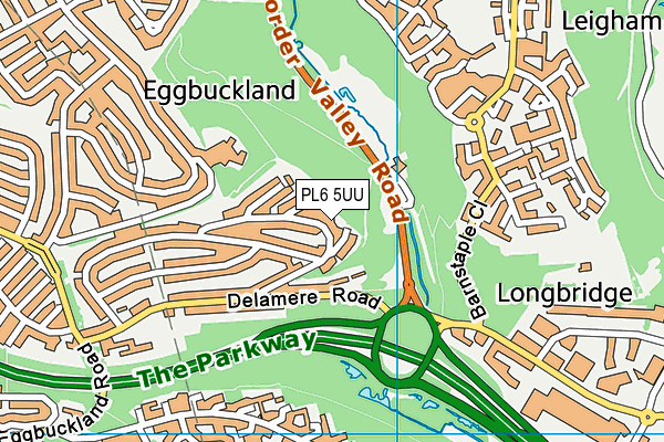 PL6 5UU map - OS VectorMap District (Ordnance Survey)