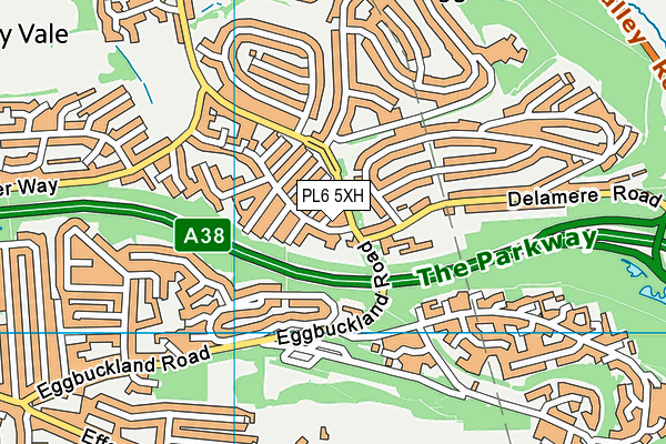 PL6 5XH map - OS VectorMap District (Ordnance Survey)