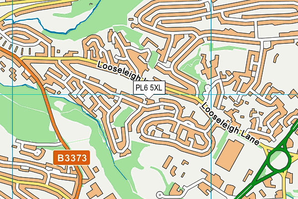 PL6 5XL map - OS VectorMap District (Ordnance Survey)