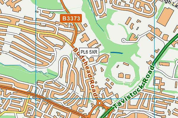 PL6 5XR map - OS VectorMap District (Ordnance Survey)