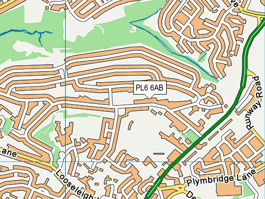 PL6 6AB map - OS VectorMap District (Ordnance Survey)