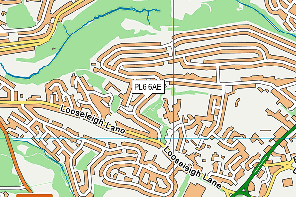 PL6 6AE map - OS VectorMap District (Ordnance Survey)