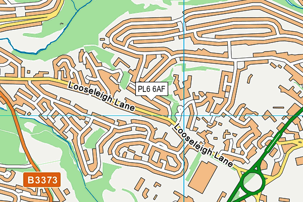 PL6 6AF map - OS VectorMap District (Ordnance Survey)