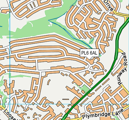 PL6 6AL map - OS VectorMap District (Ordnance Survey)