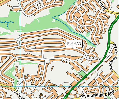 PL6 6AN map - OS VectorMap District (Ordnance Survey)