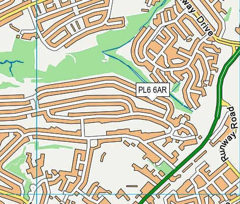 PL6 6AR map - OS VectorMap District (Ordnance Survey)