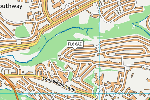 PL6 6AZ map - OS VectorMap District (Ordnance Survey)