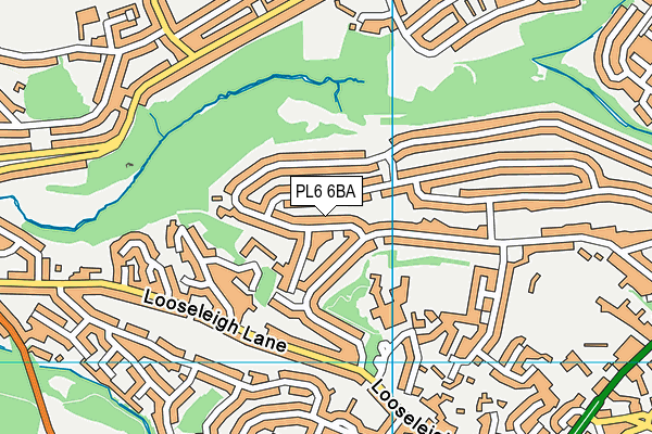 PL6 6BA map - OS VectorMap District (Ordnance Survey)