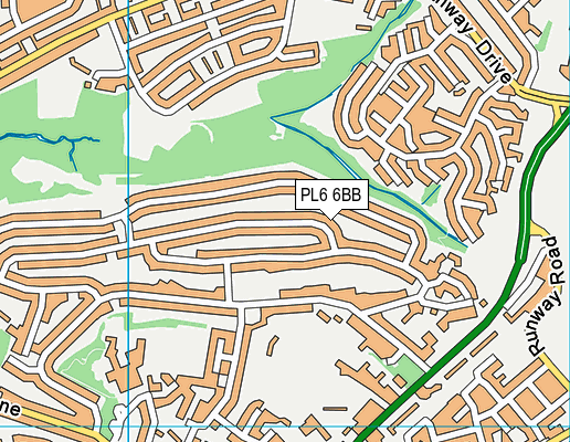 PL6 6BB map - OS VectorMap District (Ordnance Survey)