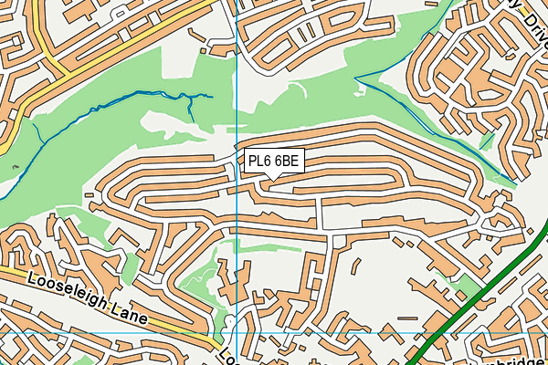 PL6 6BE map - OS VectorMap District (Ordnance Survey)