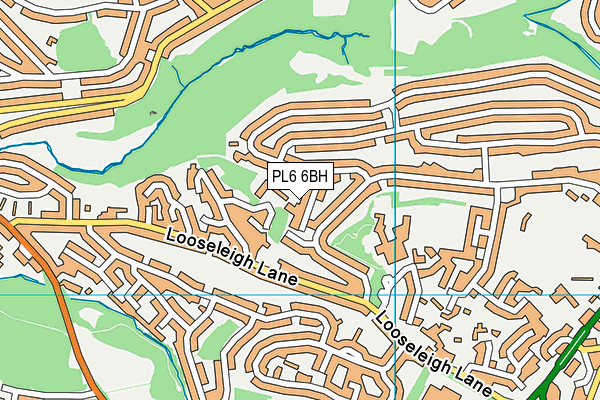 PL6 6BH map - OS VectorMap District (Ordnance Survey)
