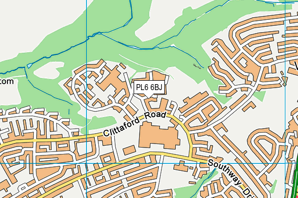 PL6 6BJ map - OS VectorMap District (Ordnance Survey)