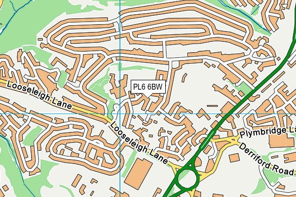 PL6 6BW map - OS VectorMap District (Ordnance Survey)