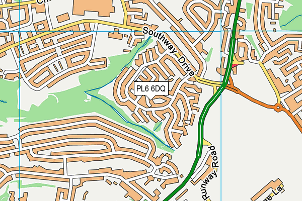 PL6 6DQ map - OS VectorMap District (Ordnance Survey)