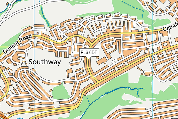 PL6 6DT map - OS VectorMap District (Ordnance Survey)