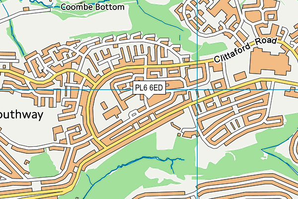 PL6 6ED map - OS VectorMap District (Ordnance Survey)