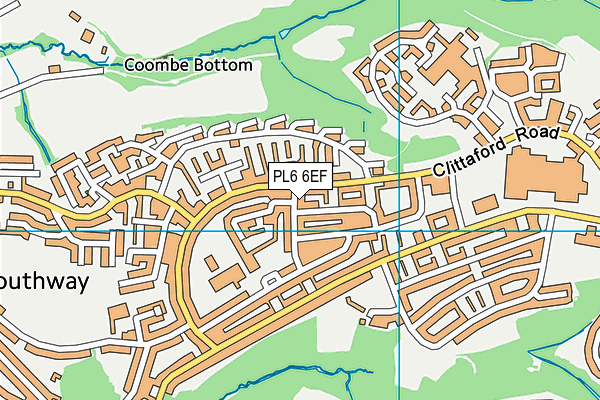PL6 6EF map - OS VectorMap District (Ordnance Survey)