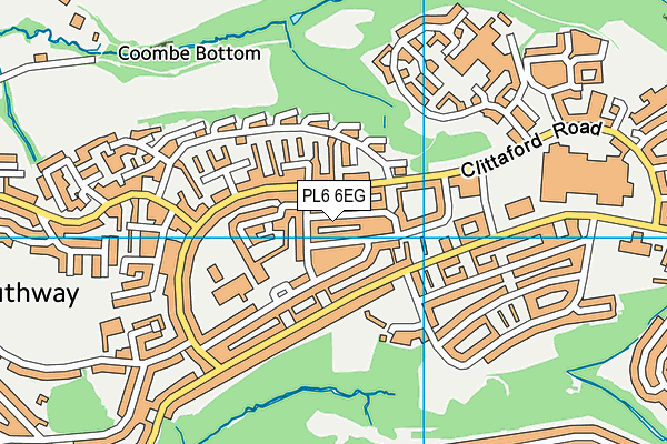 PL6 6EG map - OS VectorMap District (Ordnance Survey)