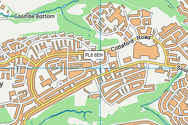 PL6 6EH map - OS VectorMap District (Ordnance Survey)