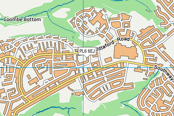 PL6 6EJ map - OS VectorMap District (Ordnance Survey)