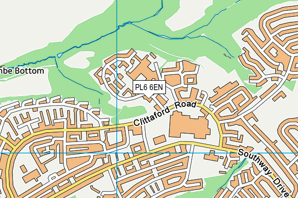 PL6 6EN map - OS VectorMap District (Ordnance Survey)