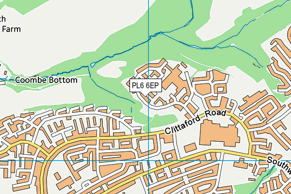 PL6 6EP map - OS VectorMap District (Ordnance Survey)