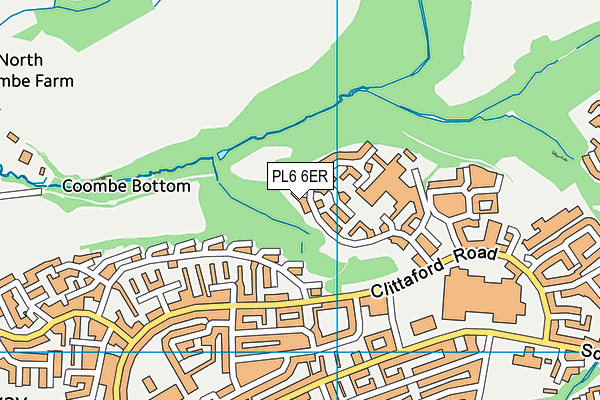 PL6 6ER map - OS VectorMap District (Ordnance Survey)